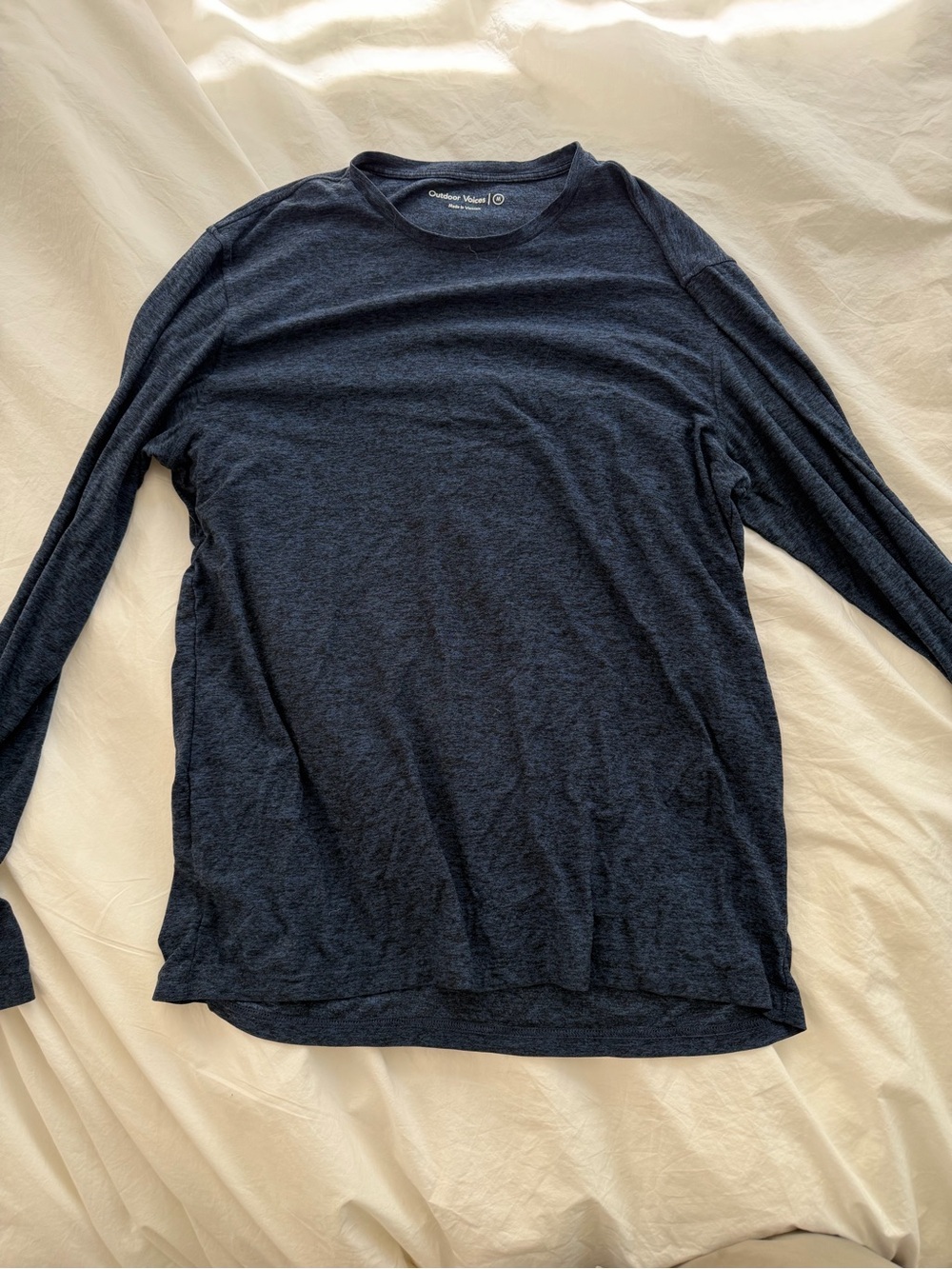 Outdoor Voices CloudKnit Longsleeve Tee Navy Men’s M